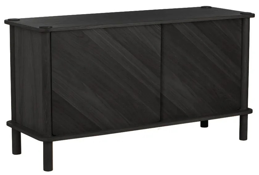 Μπουφές Italic B.Oak Doors 5124C5124-1 135x48x73.4cm Black Oak Natural