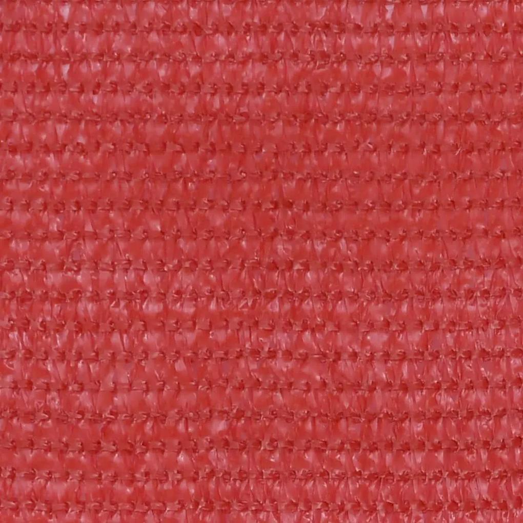 Διαχωριστικό Βεράντας Κόκκινο 75 x 600 εκ. από HDPE - Κόκκινο