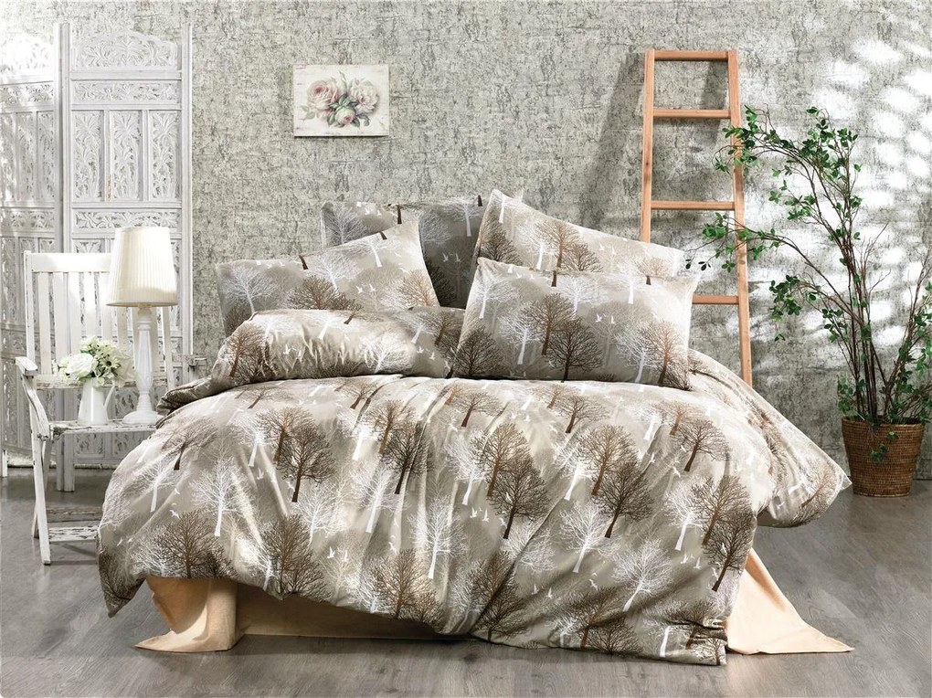 Πάπλωμα Polycotton Υπέρδιπλο 220x240εκ. Forest 311 Beige Dimcol