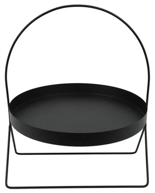 Δίσκος Στρογγυλός Σε Stant 013.819254 Φ30x36cm Black Metal