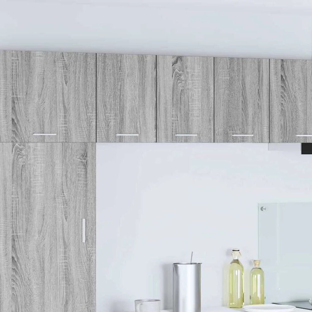 Κρεμαστό ντουλάπι 2 pcs Γκρι Σομόνα και Λευκό 30 x 31 x 40 εκ.