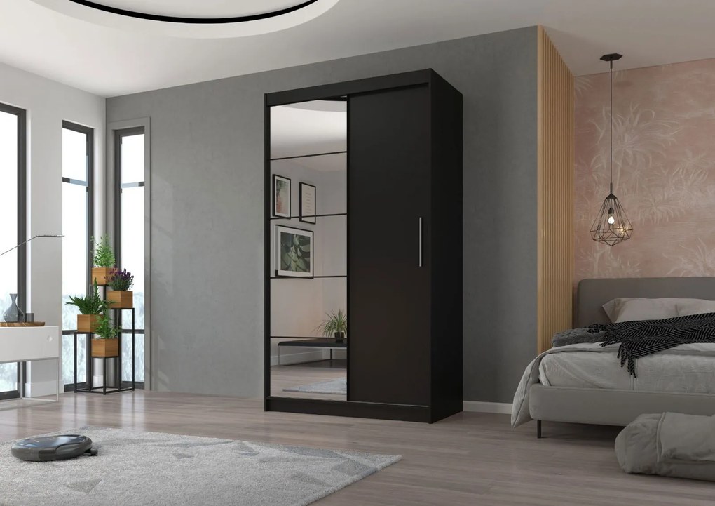 Ντουλάπα Zaist 120 συρόμενη-Mauro