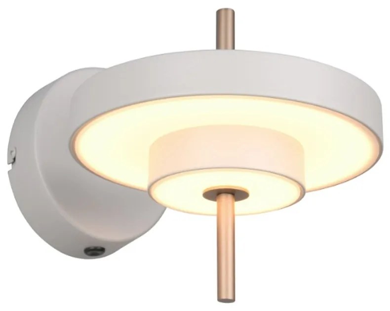 Φωτιστικό Τοίχου Keaton 240270176 Led 10W 1200lm 2300+3000+4000K 20x30x18cm Warm Grey Trio Lighting