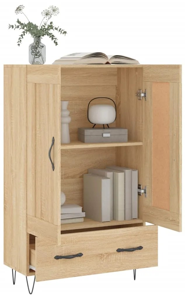 vidaXL Ντουλάπα Sonoma Δρυς 69,5 x 31 x 115 εκ. από Επεξεργασμένο Ξύλο