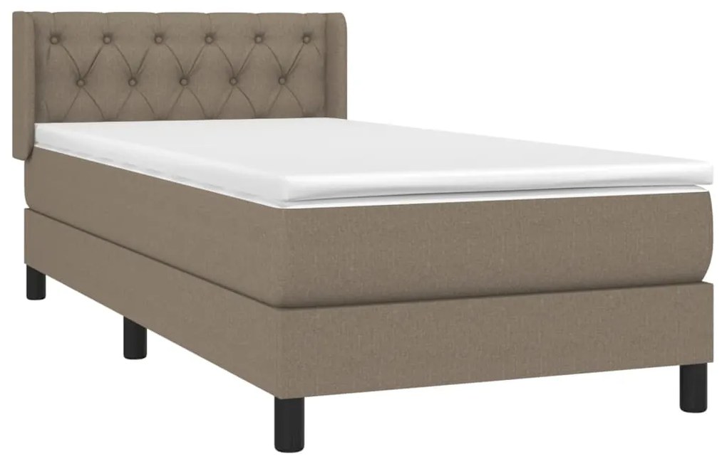 ΚΡΕΒΑΤΙ BOXSPRING ΜΕ ΣΤΡΩΜΑ TAUPE 80X200 ΕΚ. ΥΦΑΣΜΑΤΙΝΟ 3129909