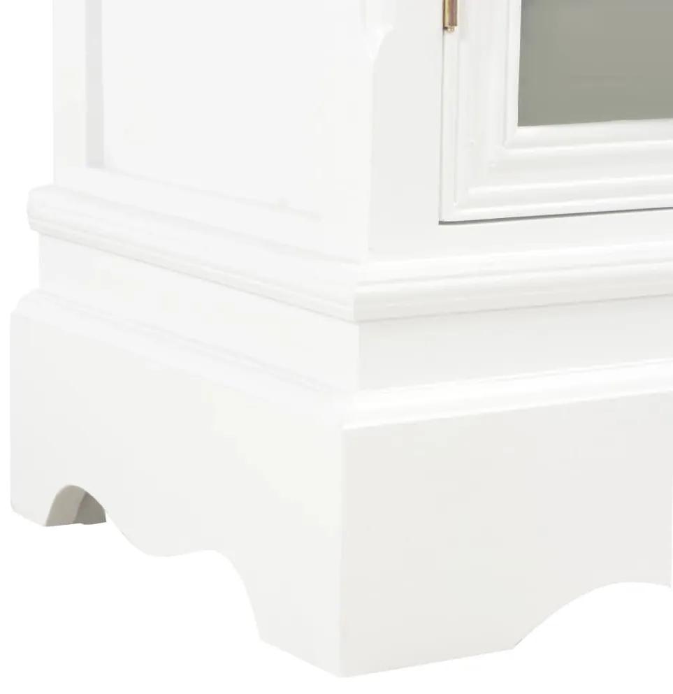 Συρταριέρα Λευκή 70 x 28 x 70 εκ. από Μασίφ Ξύλο Πεύκου - Λευκό