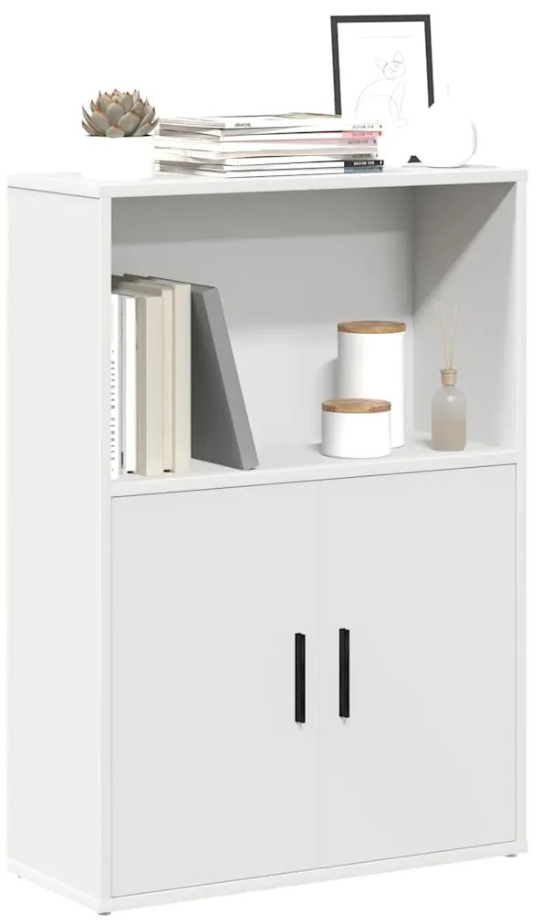 vidaXL Βιβλιοθήκη Λευκή 60x24x85 εκ. από Επεξεργασμένο Ξύλο