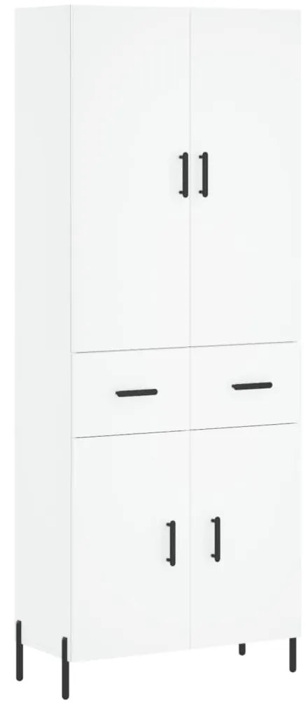 vidaXL Ντουλάπι Λευκό 69,5x34x180 εκ. από Επεξεργασμένο Ξύλο