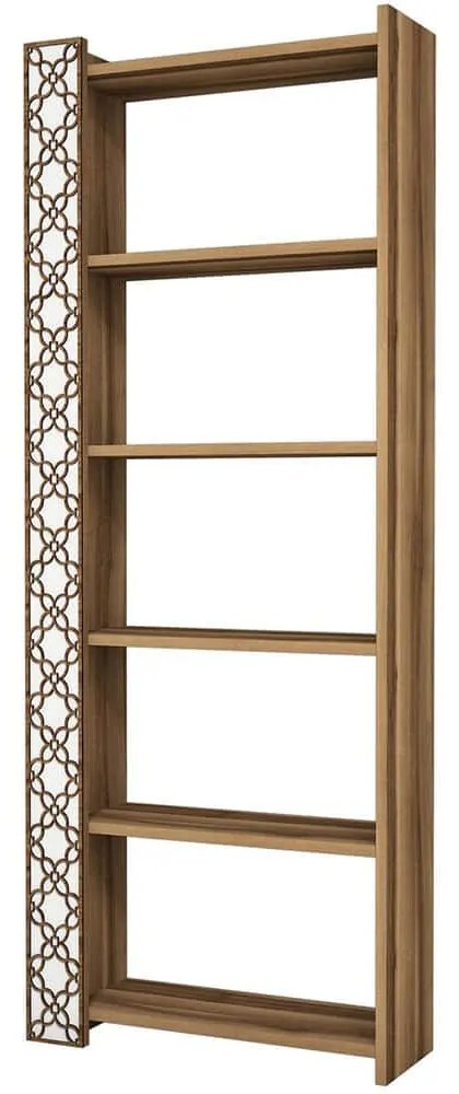 Βιβλιοθήκη City 845HCT3606 64,6x24,2x170cm Walnut-White
