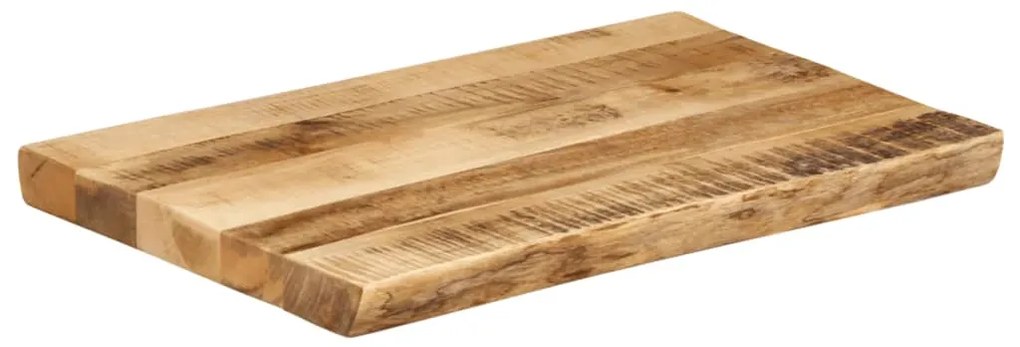 vidaXL Επιφάνεια Τραπεζιού 50x40x2,5 εκ. Live Edge Μασίφ Ξύλο Μάνγκο