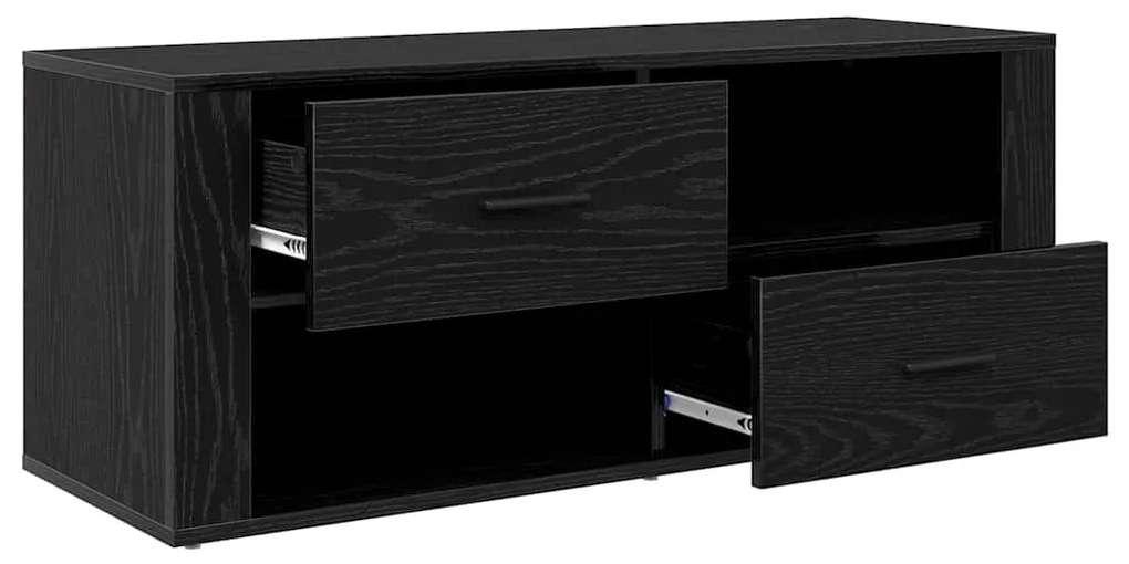 vidaXL Ντουλάπι TV Μαύρη Οξυά 100 x 35 x 40 εκ Επεξεργασμένο ξύλο