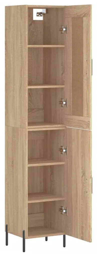 vidaXL Μπουφές Sonoma δρυς 34,5 x 34 x 180 εκ. από Επεξεργασμένο Ξύλο