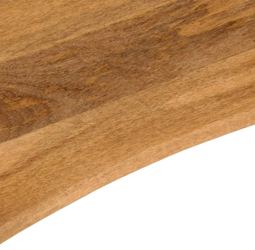 vidaXL Επιφάνεια Γραφείου Καμπύλη 110x60x2,5 εκ Μασίφ Ακατ. Μάνγκο