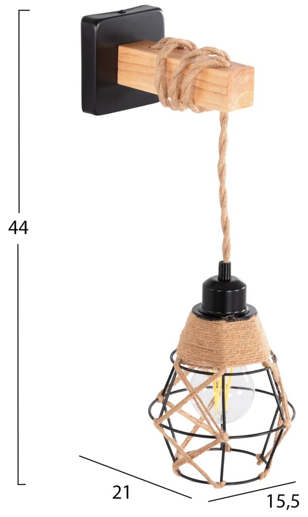 ΑΠΛΙΚΑ ΤΟΙΧΟΥ KINAN HM4466 ΜΕΤΑΛΛΟ-ΣΧΟΙΝΙ 15,5x21x44Υεκ. (1 Τεμμάχια)