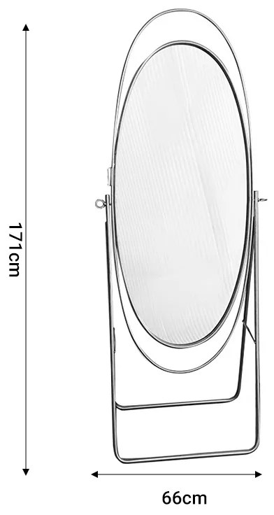 ΚΑΘΡΕΠΤΗΣ ERIKSON INART ΧΡΥΣΟ ΜΕΤΑΛΛΟ 66X39X171ΕΚ