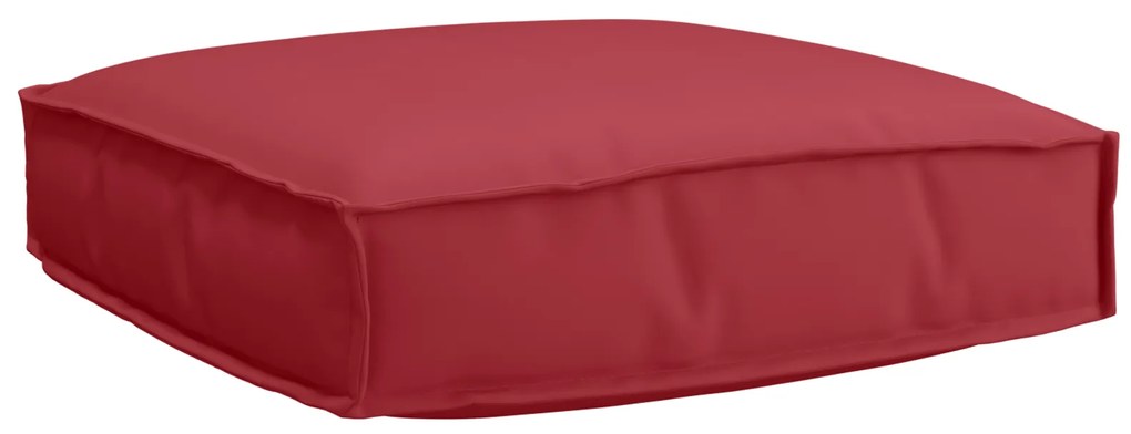 vidaXL Σετ Μαξιλαριών Παλέτας 2 Τεμαχίων Wine Red Oxford Fabric