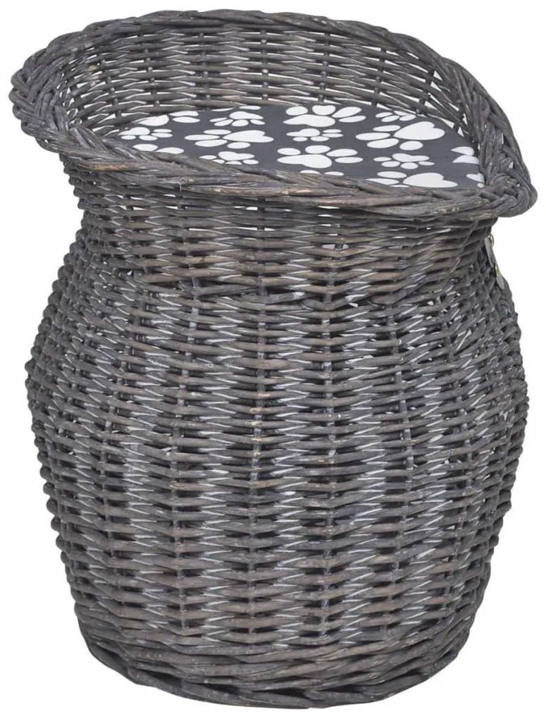 vidaXL Γατόδεντρο/Σπίτι/ Κρεβάτι/Ονυχοδρόμιο με Μαξιλάρι από Ξύλο Ιτιάς
