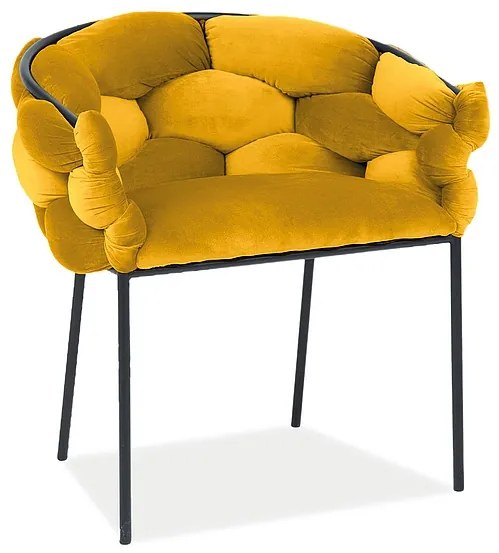 ΚΑΡΕΚΛΑ NORTE VELVET ΜΑΥΡΟ ΠΛΑΙΣΙΟ / CURRY BLUVEL 68 DIOMMI NORTEVCCU DIOMMI-80-2107