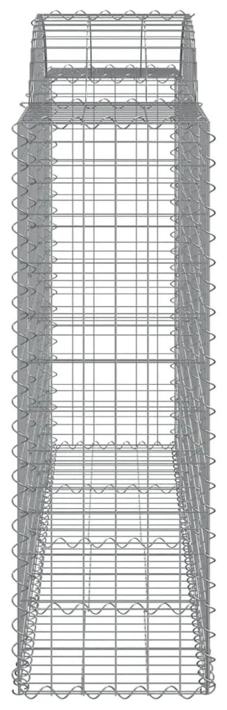 vidaXL Συρματοκιβώτια Τοξωτά 11 τεμ. 200x50x120/140 εκ. Γαλβαν. Ατσάλι