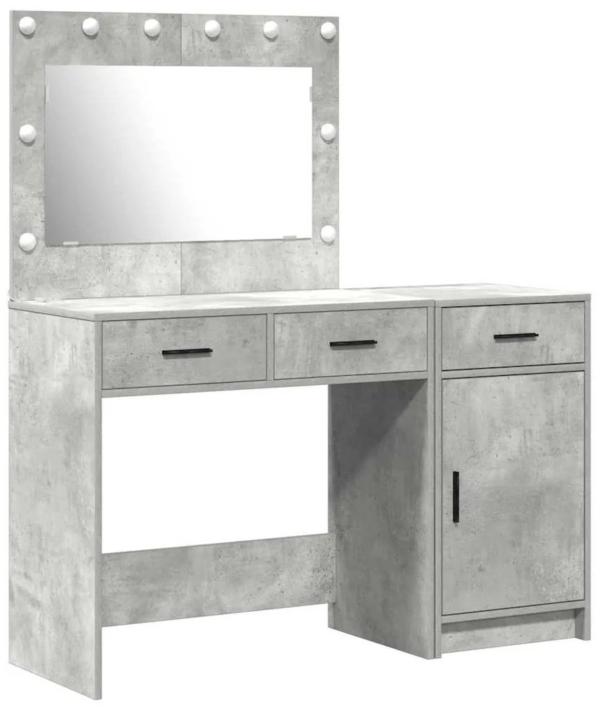 vidaXL Τραπέζι περιποίησης με συρτάρι 2 pcs Γκρι 40 x 41 x 75 εκ