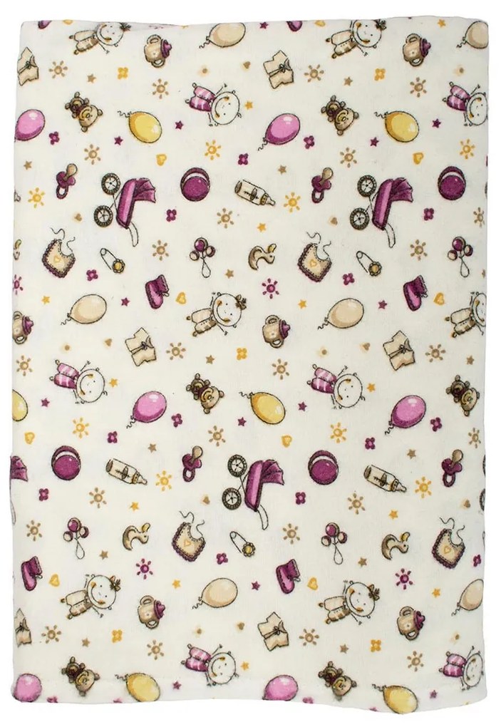 Φανελένια Παπλωματοθήκη Μονή (160x240) Dimcol Baby 01
