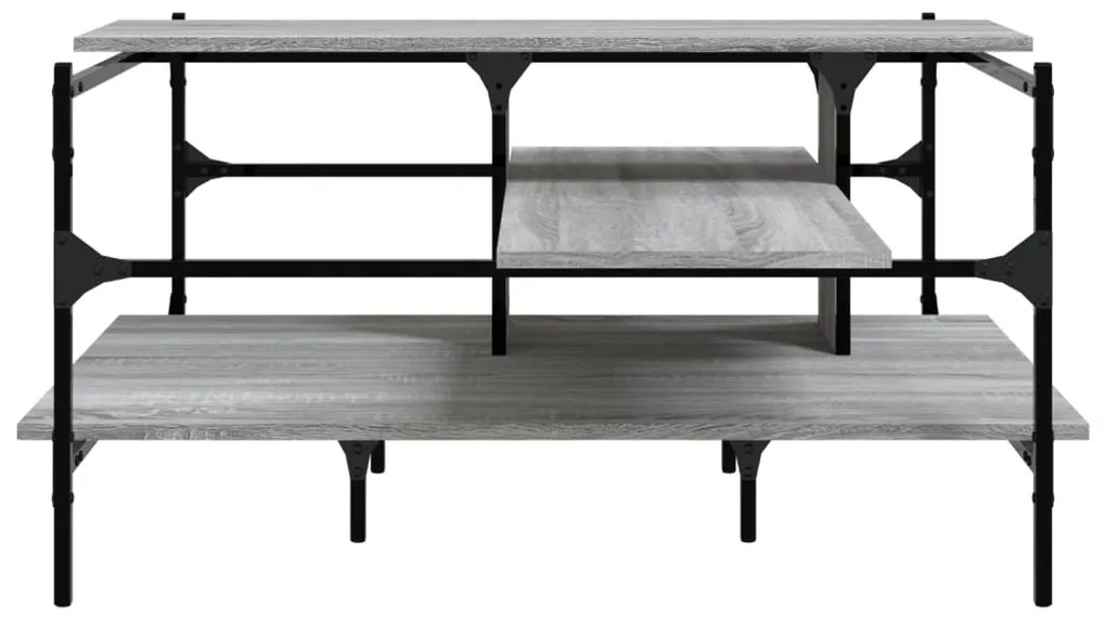vidaXL Τραπεζάκι Σαλονιού Γκρι Sonoma 100x100x48,5 εκ. Επεξεργ. Ξύλο