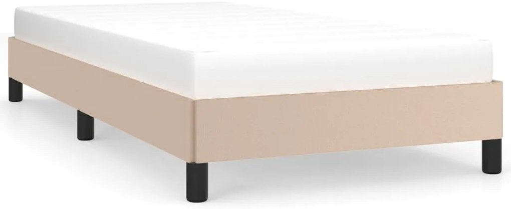 vidaXL Πλαίσιο Κρεβατιού Καπουτσίνο 80 x 200 εκ. από Συνθετικό Δέρμα