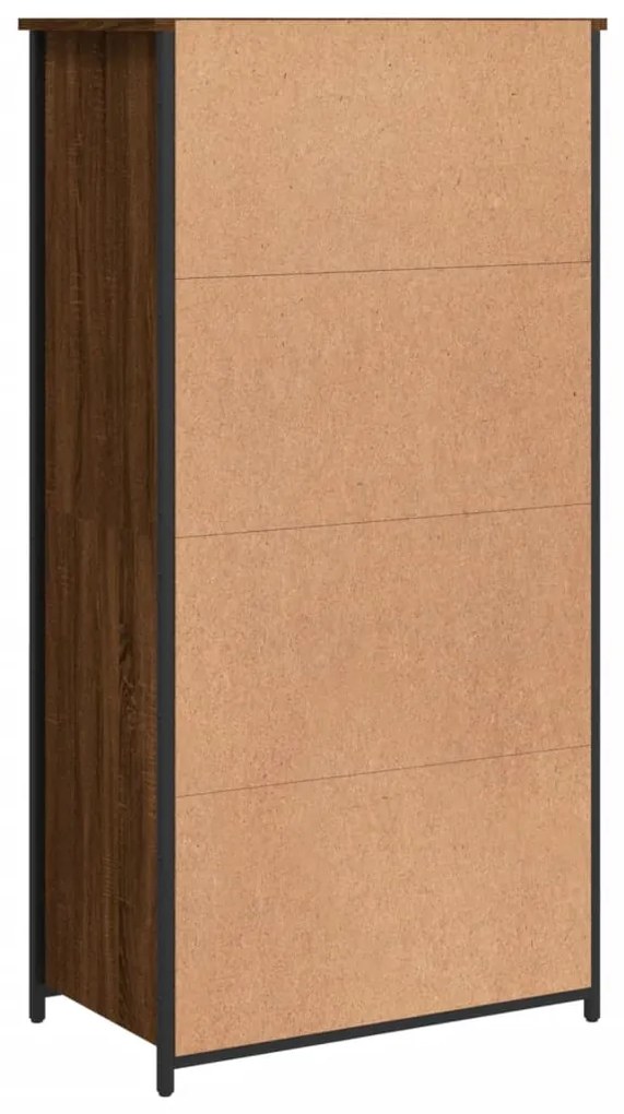 vidaXL Ντουλάπι Καφέ Δρυς 62x36x121,5 εκ. από Επεξεργασμένο Ξύλο