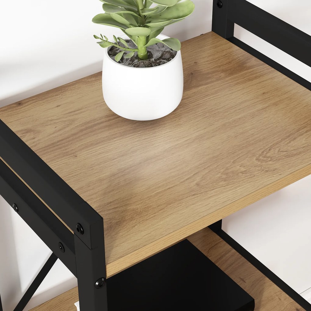 vidaXL Βιβλιοθήκη artisan δρυς 60 x 30 x 83 εκ Επεξεργασμένο ξύλο