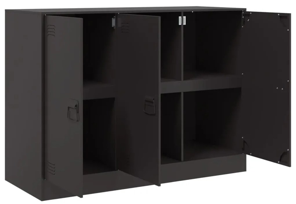vidaXL Ντουλάπι Μαύρο 99x39x73 εκ. από Ατσάλι