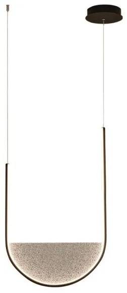 Κρεμαστό Φωτιστικό Οροφής 32cm LED 20W IP20 3000-4000K Zambelis-23166-Μαύρο 23166