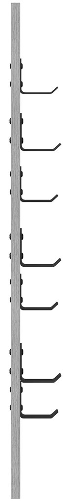 vidaXL Τοίχου Κρεμάστρα Επιτοίχιο Γκρι sonoma 30 x 1.5 x 80 εκ.