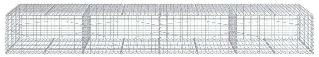 vidaXL Συρματοκιβώτιο με Κάλυμμα 400x100x50εκ. από Γαλβανισμένο Χάλυβα