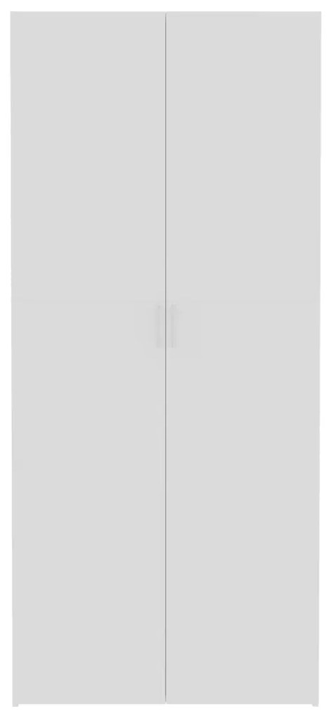 vidaXL Ντουλάπα Λευκή 80 x 35,5 x 180 εκ. από Μοριοσανίδα