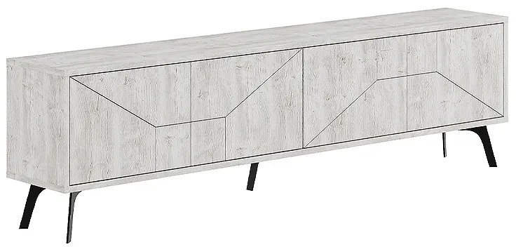 ΕΠΙΠΛΟ ΤΗΛΕΟΡΑΣΗΣ DUNE MEGAPAP ΧΡΩΜΑ ΛΕΥΚΟ ΑΝΤΙΚΕ 180X29,6X50ΕΚ.