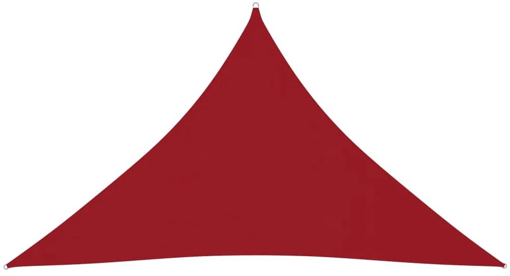 vidaXL Πανί Σκίασης Τρίγωνο Κόκκινο 4 x 4 x 5,8 μ. από Ύφασμα Oxford