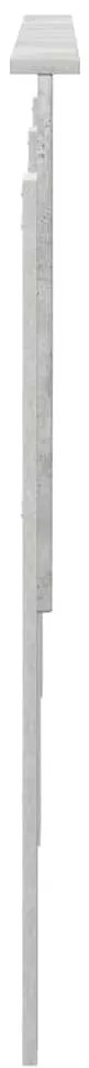 vidaXL Κεφαλάρι με κεφαλάρι Σκυρόδεμα Γκρι 180 cm Επεξεργασμένο ξύλο