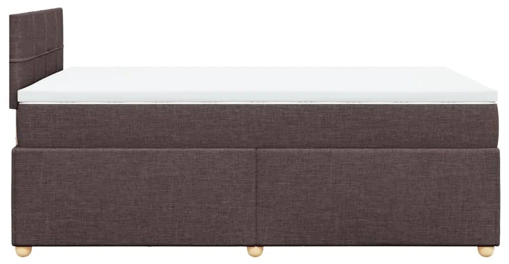 ΚΡΕΒΑΤΙ BOXSPRING ΜΕ ΣΤΡΩΜΑ ΣΚΟΥΡΟ ΚΑΦΕ 120X200 ΕΚ. ΥΦΑΣΜΑΤΙΝΟ 3286650