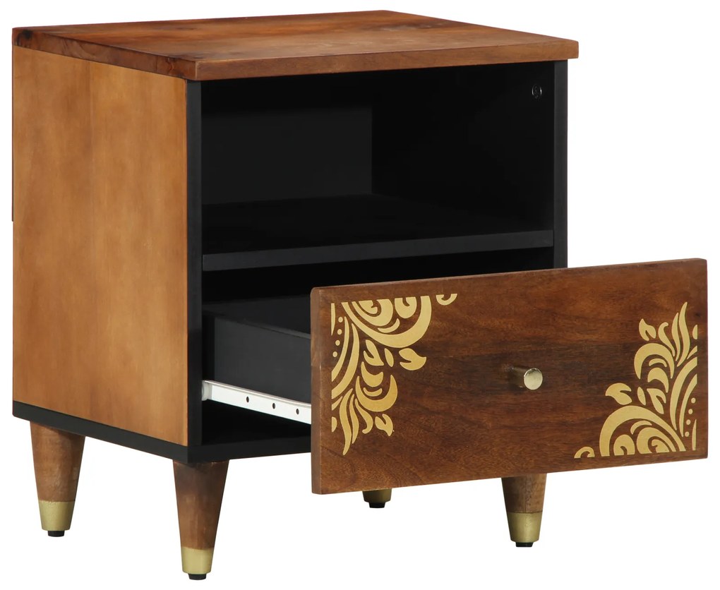 vidaXL Κομοδίνο 40x33x46 εκ Solid Wood Mango