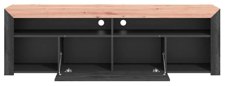 Έπιπλο Τηλεόρασης Almeida 180 Artisan Oak - Carbon 180x41x57 εκ. 180x41x57 εκ.