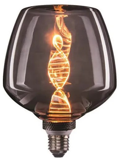 Λάμπα LED S125 Dented DNA Eurolamp (147-78735) για ντουί E27, 4W, 1800Κ, Θερμό Λευκό
