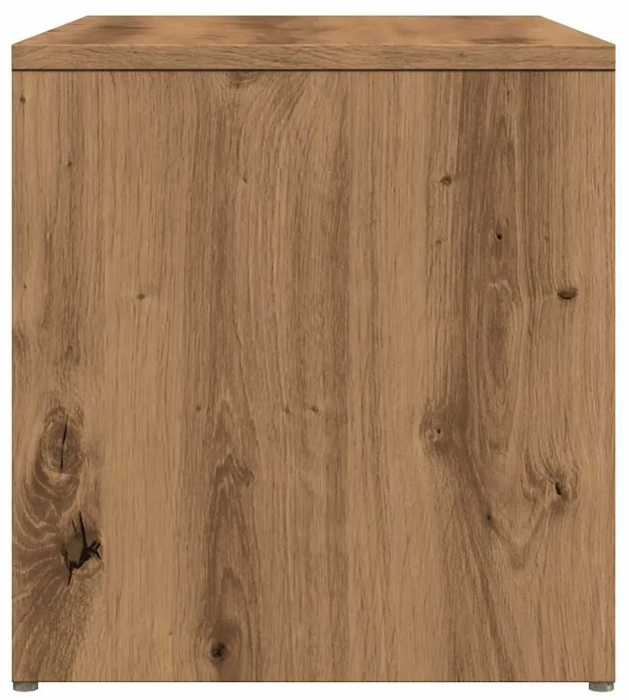 Side Table Artisan Oak 59x36x38 cm Κατασκευασμένο ξύλο - Καφέ