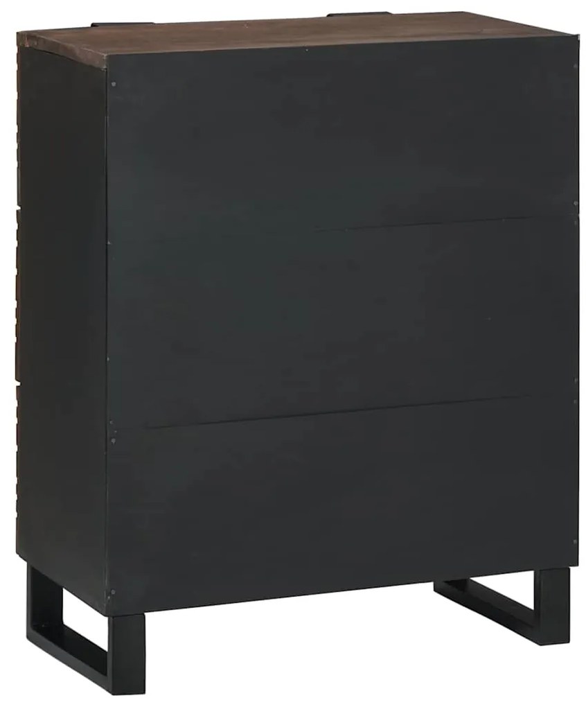 vidaXL Πλαϊνό γραφείο Καφέ 60 x 33.5 x 75 εκ. Μασίφ ξύλο μάνγκο