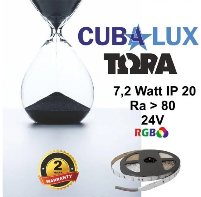 Ταινία LED 7,2W IP20 24V RGB 5M TORA 50-0071 Cubalux 500071