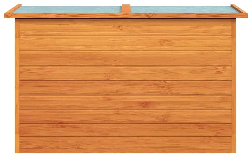 vidaXL Μπαούλο Αποθήκευσης Κήπου 126 x 72 x 72 εκ. Ξύλινο