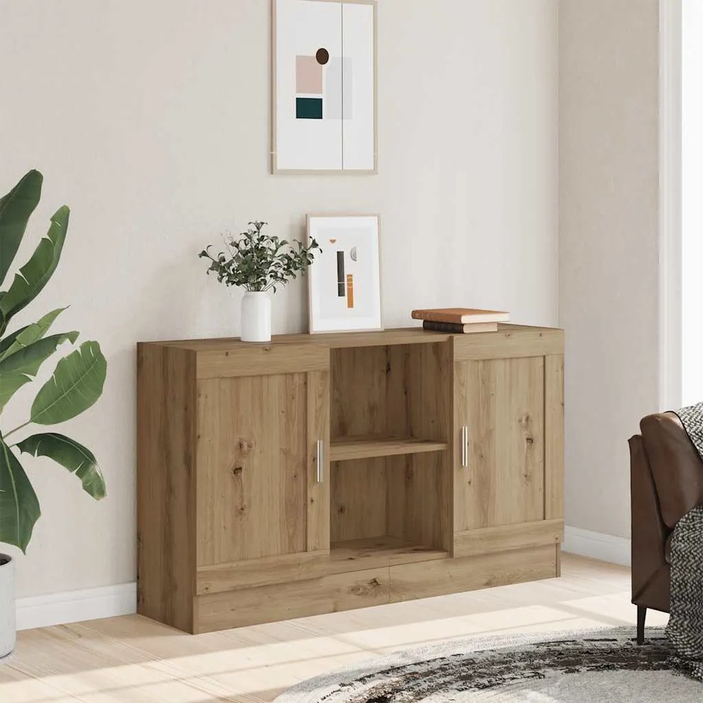 vidaXL Μπουφές Αρτισιανή Δρυς 120x30,5x70εκ. από Επεξεργασμένο Ξύλο