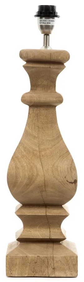 Artekko Camille Βάση Επιτραπέζιας Λάμπας Ξύλο/Μέταλλο (15x15x56)cm