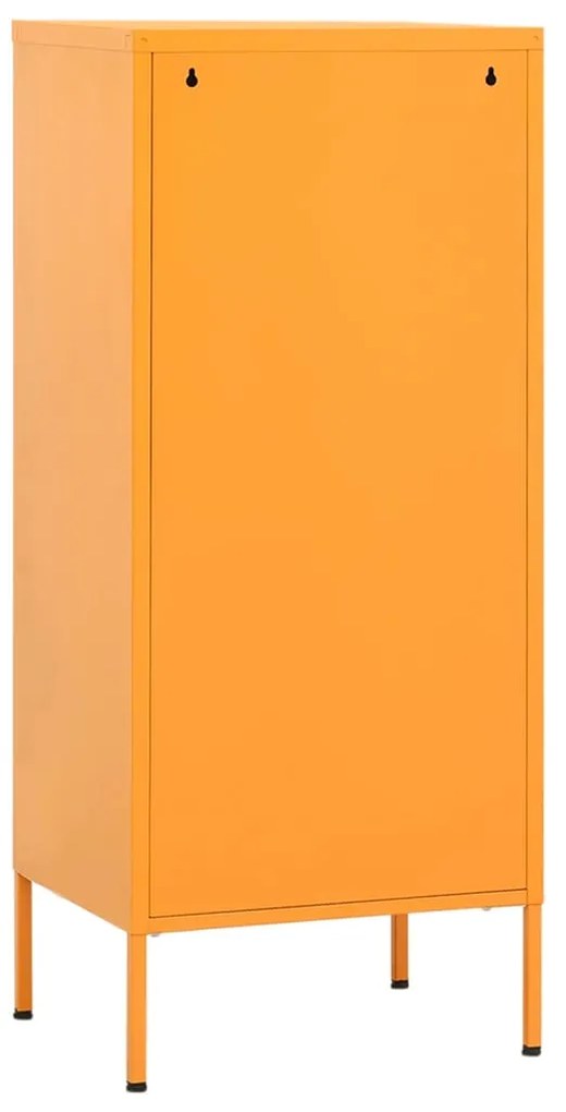 vidaXL Ντουλάπι Αποθήκευσης Μουσταρδί 42,5 x 35 x 101,5 εκ. από Ατσάλι