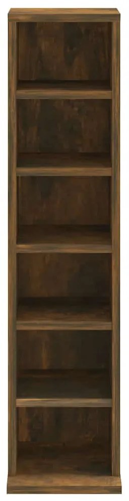 vidaXL Έπιπλο για CD Καπνιστή Δρυς 21 x 20 x 88 εκ. Επεξεργασμένο Ξύλο