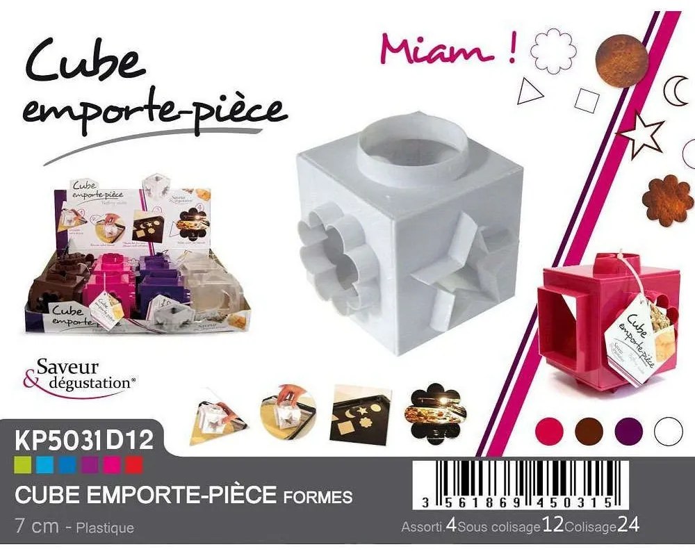 Φόρμα Για Μπισκότα KP5031D12 7x7x7cm Multi Espiel Plastic
